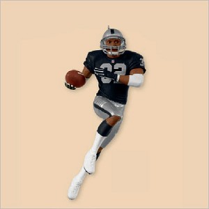 2013 Football Legends Complement Los Angeles Raiders Marcus Allen Hallmark Keepsake Ornament QXI2292