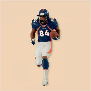 2013 Football Legends Complement Denver Broncos Shannon Sharpe Hallmark Keepsake Ornament QXI2295