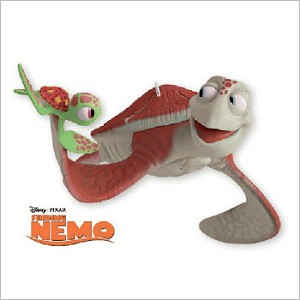 2013 Disney Pixar Legends 3rd Finding Nemo Crush and Squirt Hallmark Keepsake Ornament QX9135