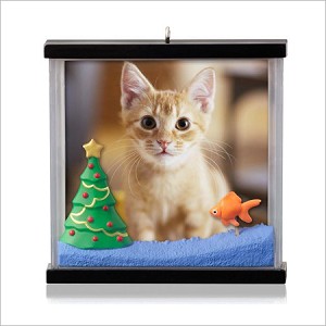2014 Picture Purrfect Cat Photo Holder Hallmark Keepsake Ornament QGO1113