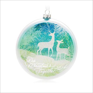 2014 Our Christmas Together Dated Disk Hallmark Keepsake Ornament QGO1163