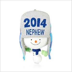 2014 One Awesome Nephew Hallmark Keepsake Ornament QGO1393