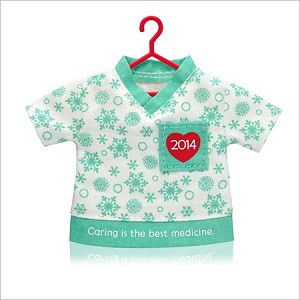 2014 The Best Medicine Scrub Shirt Hallmark Keepsake Ornament QGO1466