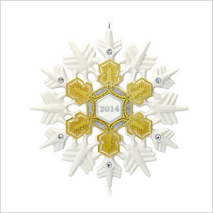 2014 Snowflake Hallmark Keepsake Ornament QGO1593