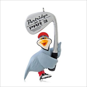 2014 Partridge on a Par 3 Golf Hallmark Keepsake Ornament QGO1663