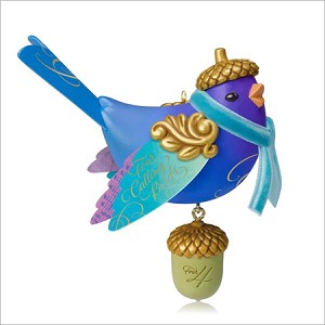 2014 Twelve Days of Christmas 4th Four Calling Birds Hallmark Keepsake Ornament QX9103