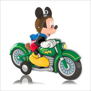 2014 Mickey Mouse Born to Ride Hallmark Keepsake Ornament QXD6006