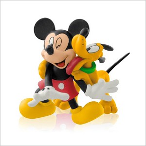 2014 Mickey and Pluto Best Pals Hallmark Keepsake Ornament QXD6143