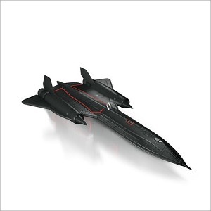 2014 Lockheed Martin SR 71 Blackbird Hallmark Keepsake Ornament QXI2853