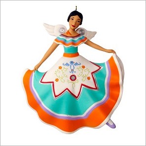 2015 Angels Around the World 5th Mexico EVENT REPAINT Hallmark Keepsake Ornament QX9117-2
