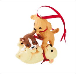 2015 Puppy Love 25th Anniversary *Club Hallmark Keepsake Ornament 2015Club9