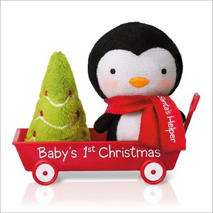 2015 Baby's First Christmas Santa's Helper Penguin Hallmark Keepsake Ornament QGO1117