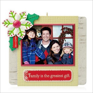 2015 Our Family Photo Holder Hallmark Keepsake Ornament QGO1257