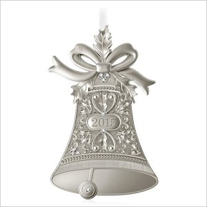2015 Christmas Bells Metal Hallmark Keepsake Ornament QGO1577