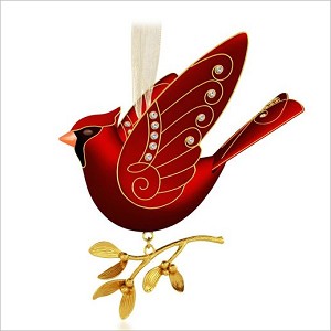 2015 Premium Ruby Red Cardinal Hallmark Keepsake Ornament QGO1589