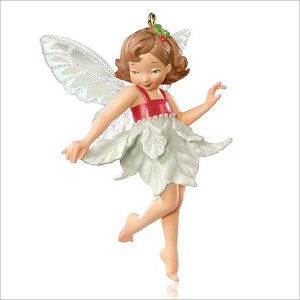 2015 Fairy Messengers Fairy Surprise Red with White Wings Hallmark Keepsake Ornament QGO1647