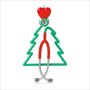 2015 A Caring Heart Stethoscope Hallmark Keepsake Ornament QGO1697