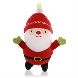 2015 Plush Ornament - The Big Guy Santa Hallmark Keepsake Ornament QGO1727