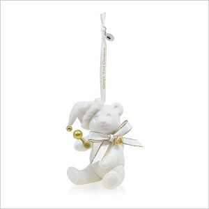 2015 Baby Premium Precious Firsts Teddy Bear Hallmark Keepsake Ornament QGO1757