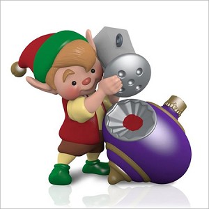 2015 North Pole Tree Trimmers 3rd Hallmark Keepsake Ornament QX9097