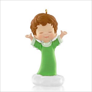 2015 Mary's Angels 28th Holly Hallmark Keepsake Ornament QX9109