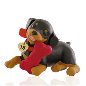 2015 Puppy Love 25th Hallmark Keepsake Ornament QX9129