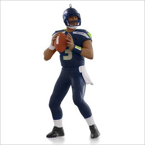 2015 Football Legends 21st Russell Wilson Seattle Seahawks Hallmark Keepsake Ornament QX9249