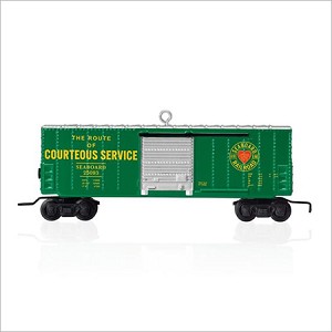 2015 Lionel Trains Chessie Seaboard Boxcar Hallmark Keepsake Ornament QXI2537