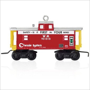 2015 Lionel Trains Chessie WM Caboose Hallmark Keepsake Ornament QXI2539