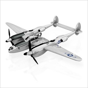 2015 Lockheed P-38 Lightning Airplane Hallmark Keepsake Ornament QXI2557