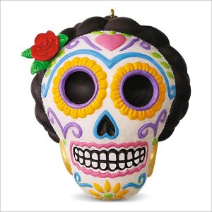 2016 Dia de Los Muertos Skull Hallmark Keepsake Ornament QFO5231