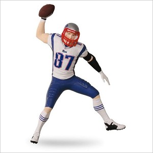 2016 Football Legends 22nd Rob Gronkowski New England Patriots Hallmark Keepsake Ornament QX9561