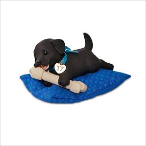 2017 Puppy Love Playful Puppy Surprise *Black Hallmark Keepsake Ornament QGO1742Black