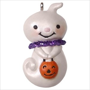 2017 Teensy Weensy Ghost *Halloween Miniature Hallmark Keepsake Ornament QFO5272