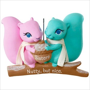 2017 Nutty Sisters Squirrels Hallmark Keepsake Ornament QGO1095