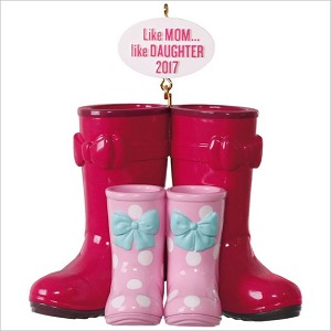 2017 Like Mom, Like Daughter Boots Hallmark Keepsake Ornament QGO1102