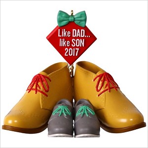 2017 Like Dad, Like Son Shoes Hallmark Keepsake Ornament QGO1105