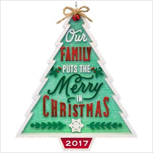 2017 Our Family Our Christmas Tree Hallmark Keepsake Ornament QGO1112