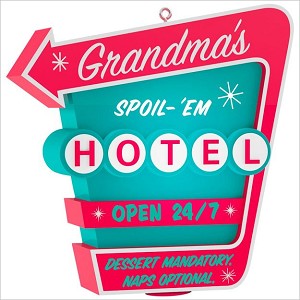 2017 Grandma's Spoil-Em Hotel Hallmark Keepsake Ornament QGO1165