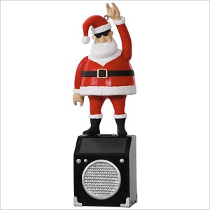 2017 Nothin But a Good Time Santa on Speaker *Magic Hallmark Keepsake Ornament QGO1222