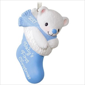 2017 Baby Boy's First Christmas Hallmark Keepsake Ornament QGO1252