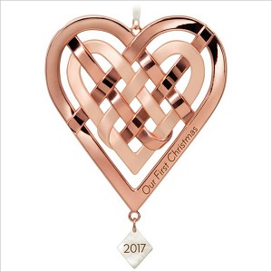 2017 Our First Christmas Heart Hallmark Keepsake Ornament QGO1285