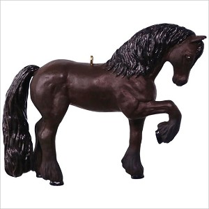 2017 Dream Horse Friesian Hallmark Keepsake Ornament QGO1585