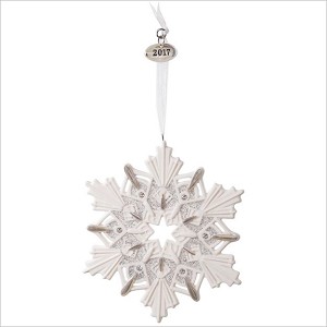2017 Dated Snowflake Hallmark Keepsake Ornament QGO1732