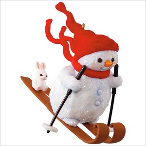2017 Snowman on the Slopes * Mary Hamilton Hallmark Keepsake Ornament QGO1815