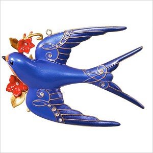 2017 Premium Stunning Swallow Hallmark Keepsake Ornament QK1435