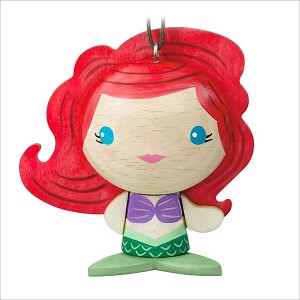 2017 Little Mermaid Ariel *Wood Ornament Hallmark Keepsake Ornament QKK3553