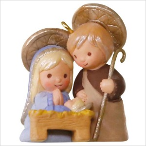 2017 Little Holy Family *Miniature Hallmark Keepsake Ornament QXM8595