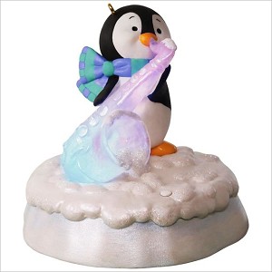 2017 Merry Music Makers Storyteller Penguin Swingin Sax *Keepsake Power Cord Hallmark Keepsake Ornament QGO1012