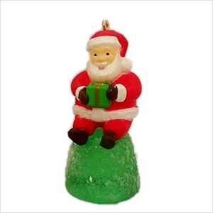 2017 Sweet Little Santa *Miniature *Local Club Green Gumdrop Hallmark Keepsake Ornament QXM8582-2